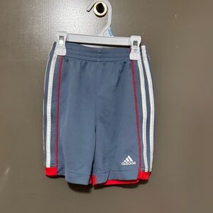 Adidas Kids Gray and Red Shorts
